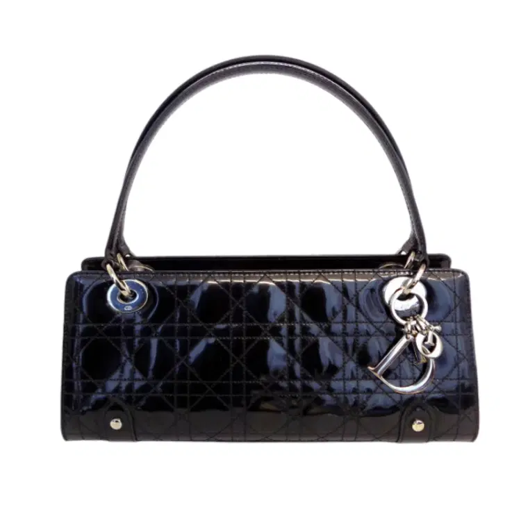 Lady Dior Patent Leather East West Handbag-Hover-Image