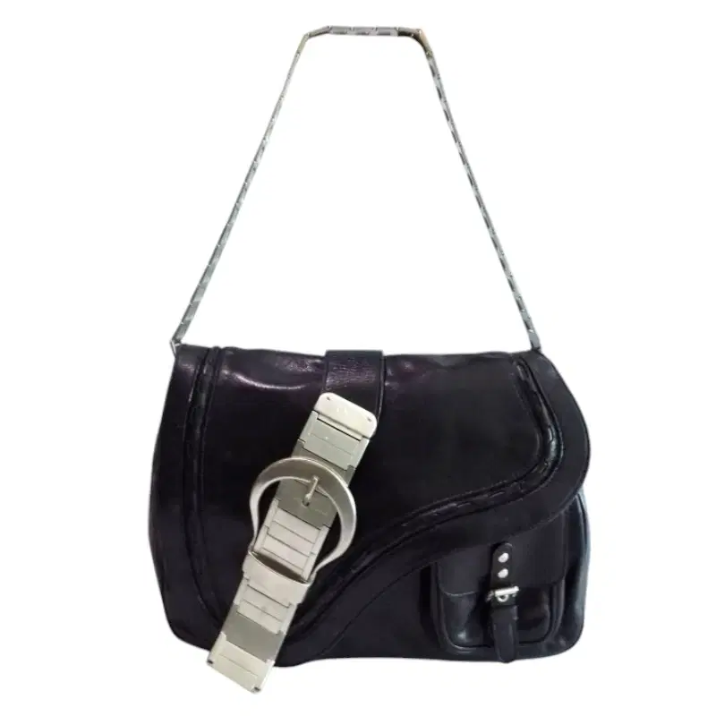 Christian Dior Limited Edition Leather and Metal Small Gaucho Bag