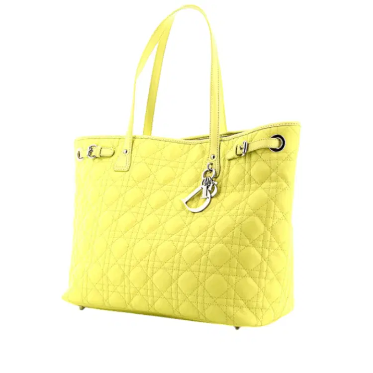 Lady Dior Panarea Yellow Tote-Hover-Image
