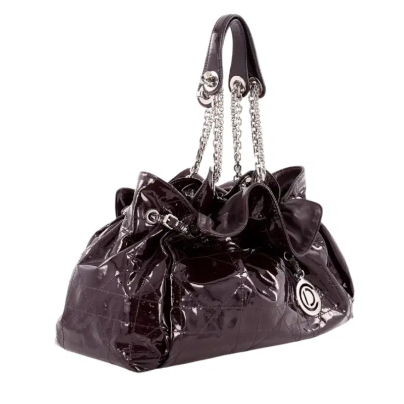 Christian Dior Le Trente Patent Hobo Shoulder Bag