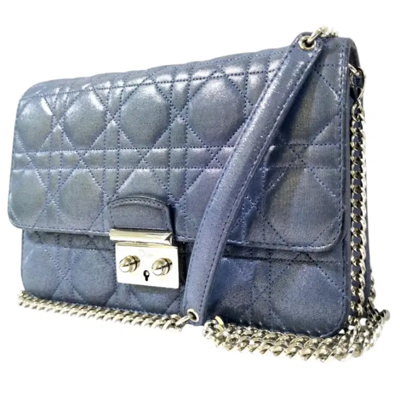 Dior Lambskin Cannage Miss Dior Promenade Pouch Leather Clutch