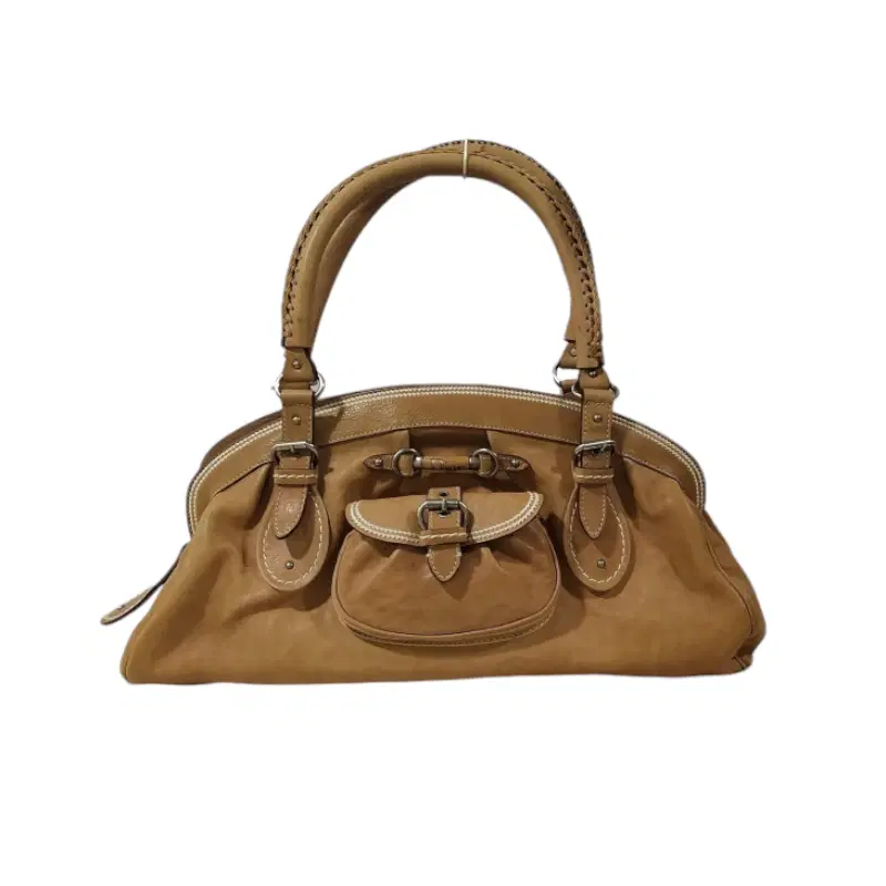 Christian Dior Tan Leather My Dior Frame Satchel
