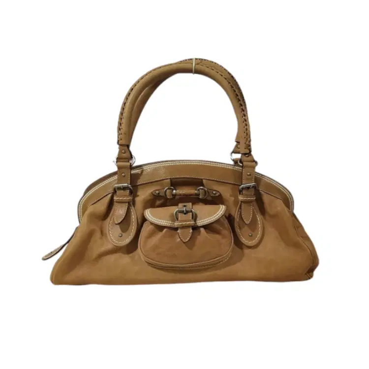 Christian Dior Tan Leather My Dior Frame Satchel-Hover-Image
