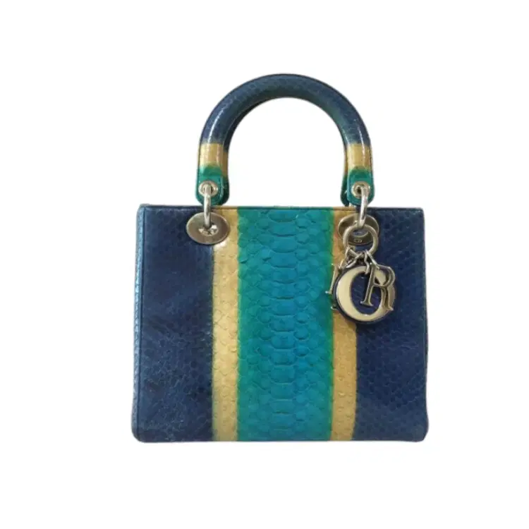 Dior Python Leather Medium Lady Dior Handbag-Hover-Image
