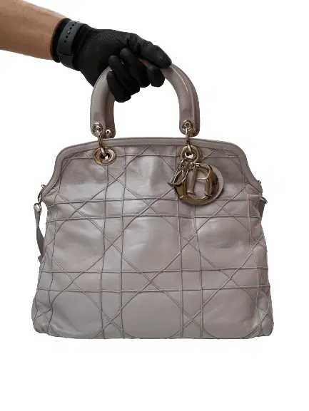 Dior Cannage Quilted Leather Granville Tote-Hover-Image