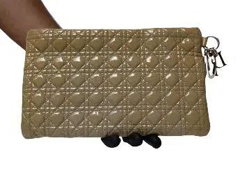 Dior Patent Leather Panarea Clutch