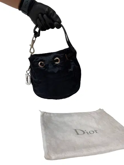 Dior Cannage Drawstring Bucket Bag