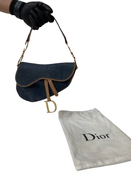 Dior Denim Saddle Bag-Hover-Image