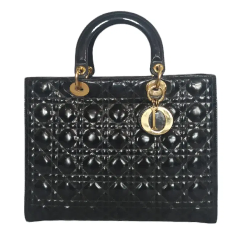 Dior Patent Leather Lady Dior Tote