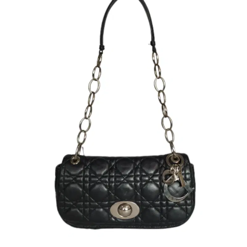 Dior Black Quilted Rendezvous Shoulder Bag