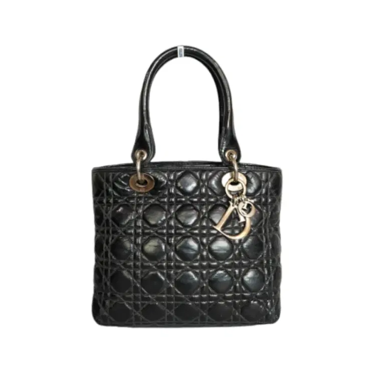 Dior Black Medium Lady Dior Tote-Hover-Image