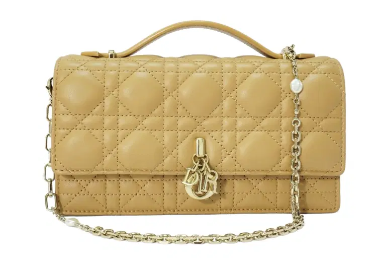 Dior Mini Miss Dior Bag Tan Cannage Lambskin-Hover-Image