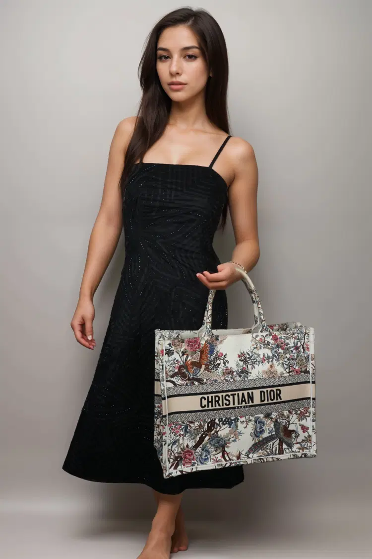 Christian Dior Jardin Dhiver Large Dior Book Tote-Hover-Image
