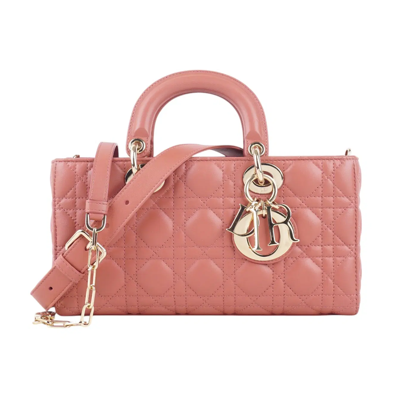 Dior Lambskin Cannage Medium Lady D-Joy Ethereal Pink