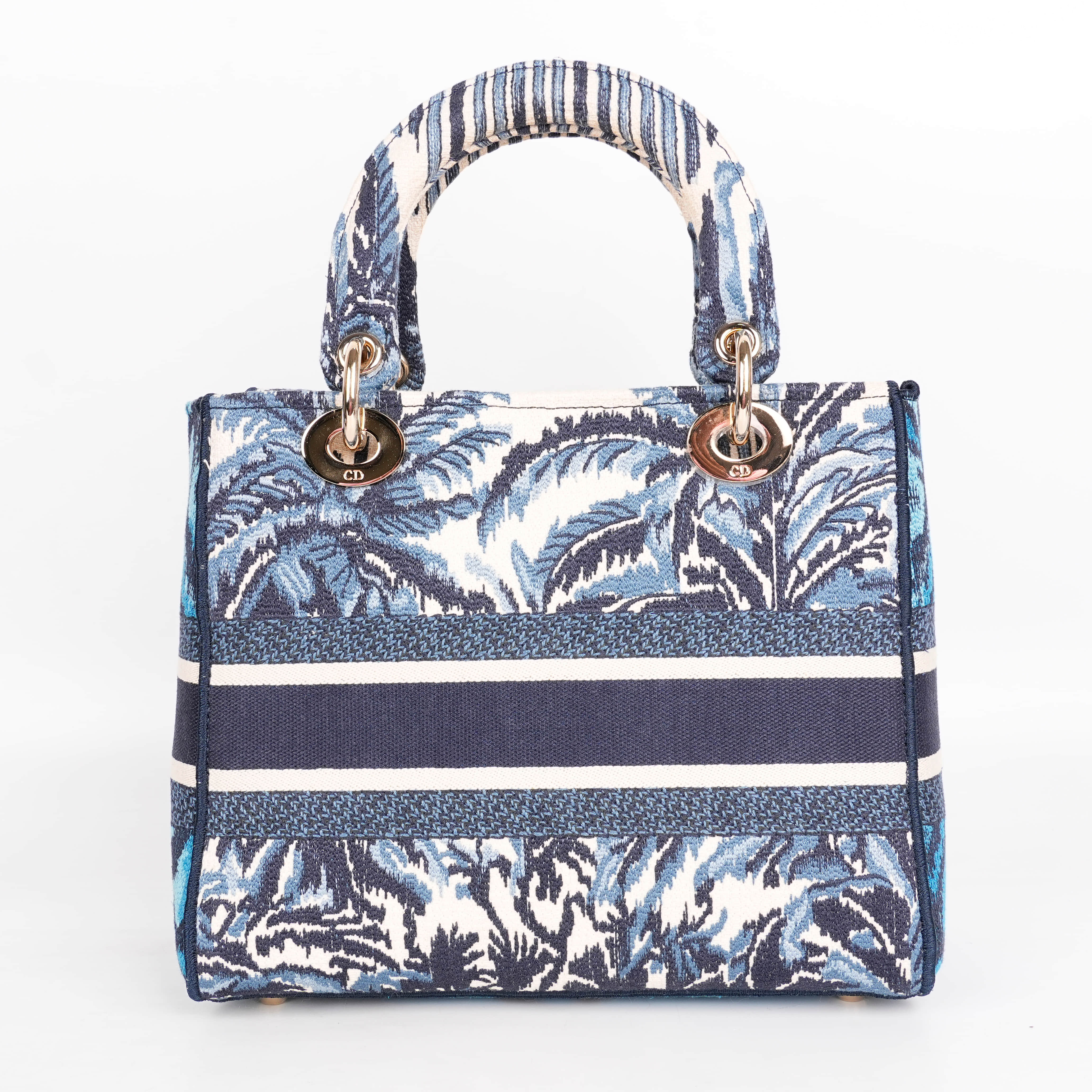 Dior Lady D-Lite Palm Tree Toile De Jouy Shoulder Bag - Luxepolis Dior Lady D-Lite Palm Tree Toile De Jouy Shoulder Bag - Luxepolis
