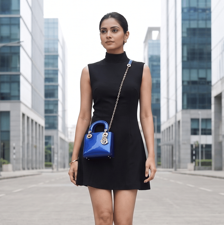 Lady Dior Patent Leather Mini Shoulder Bag-Hover-Image