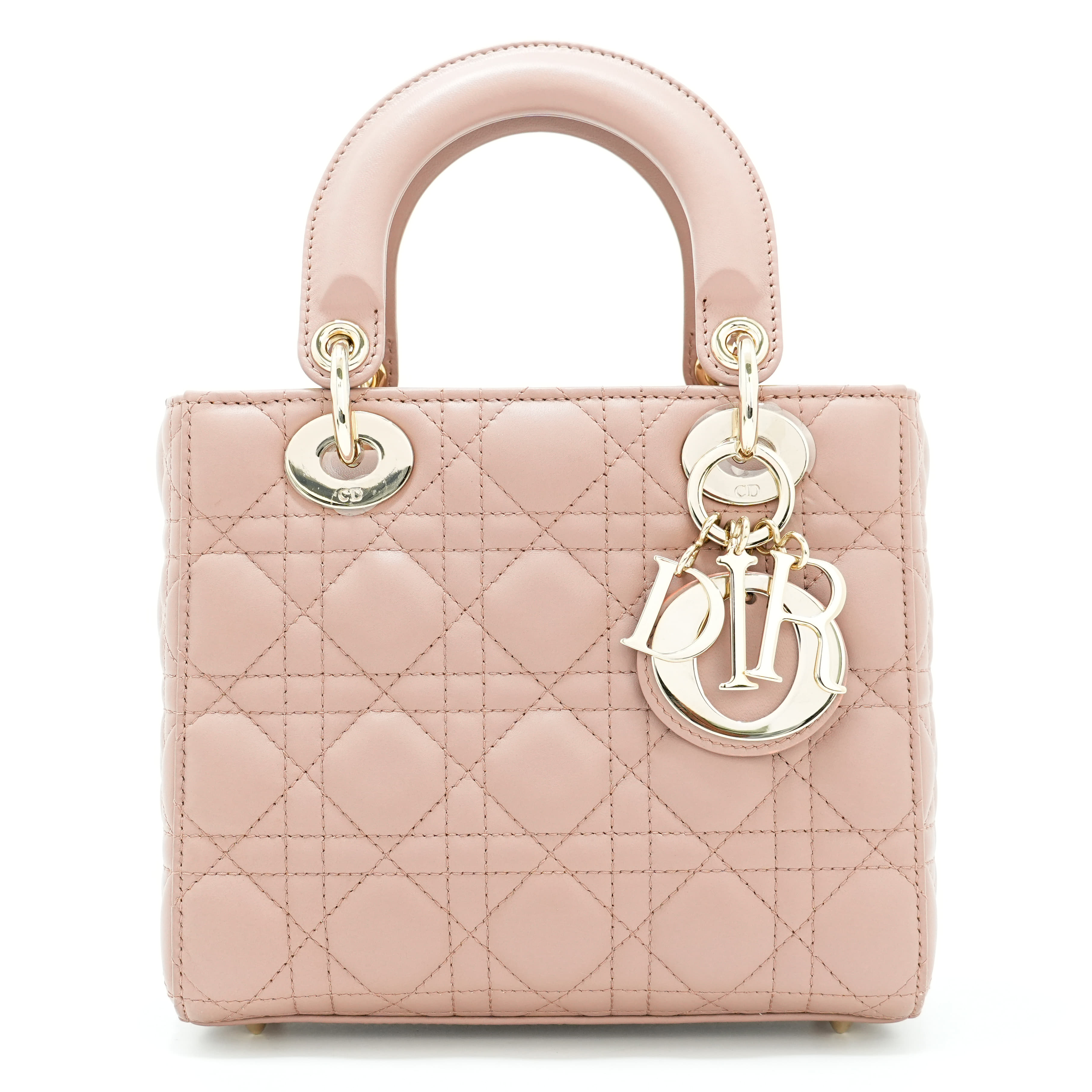 Lady Dior Small My ABCDior Bag in Blush Cannage Lambskin