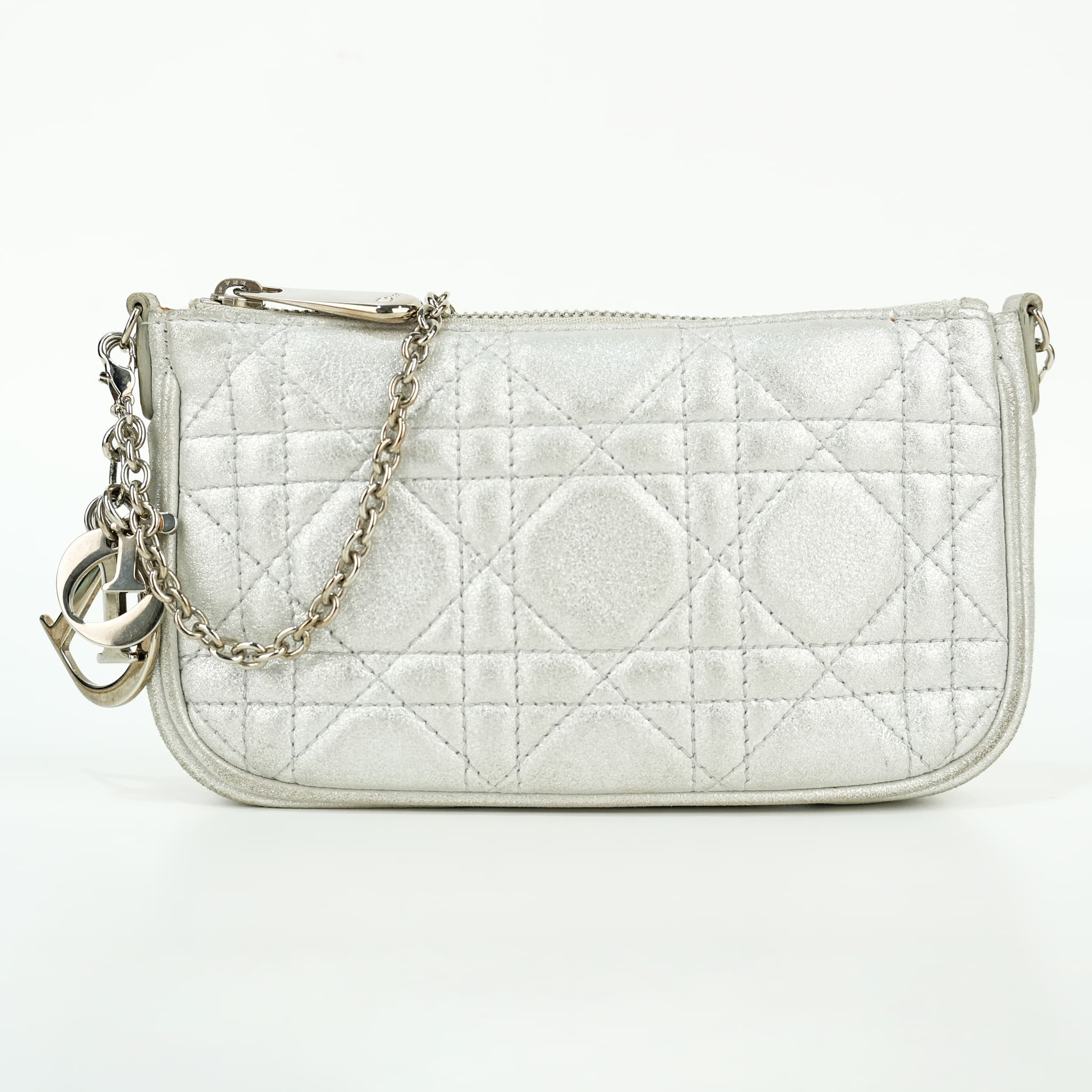 Christian Dior Cannage Quilted Leather Pochette