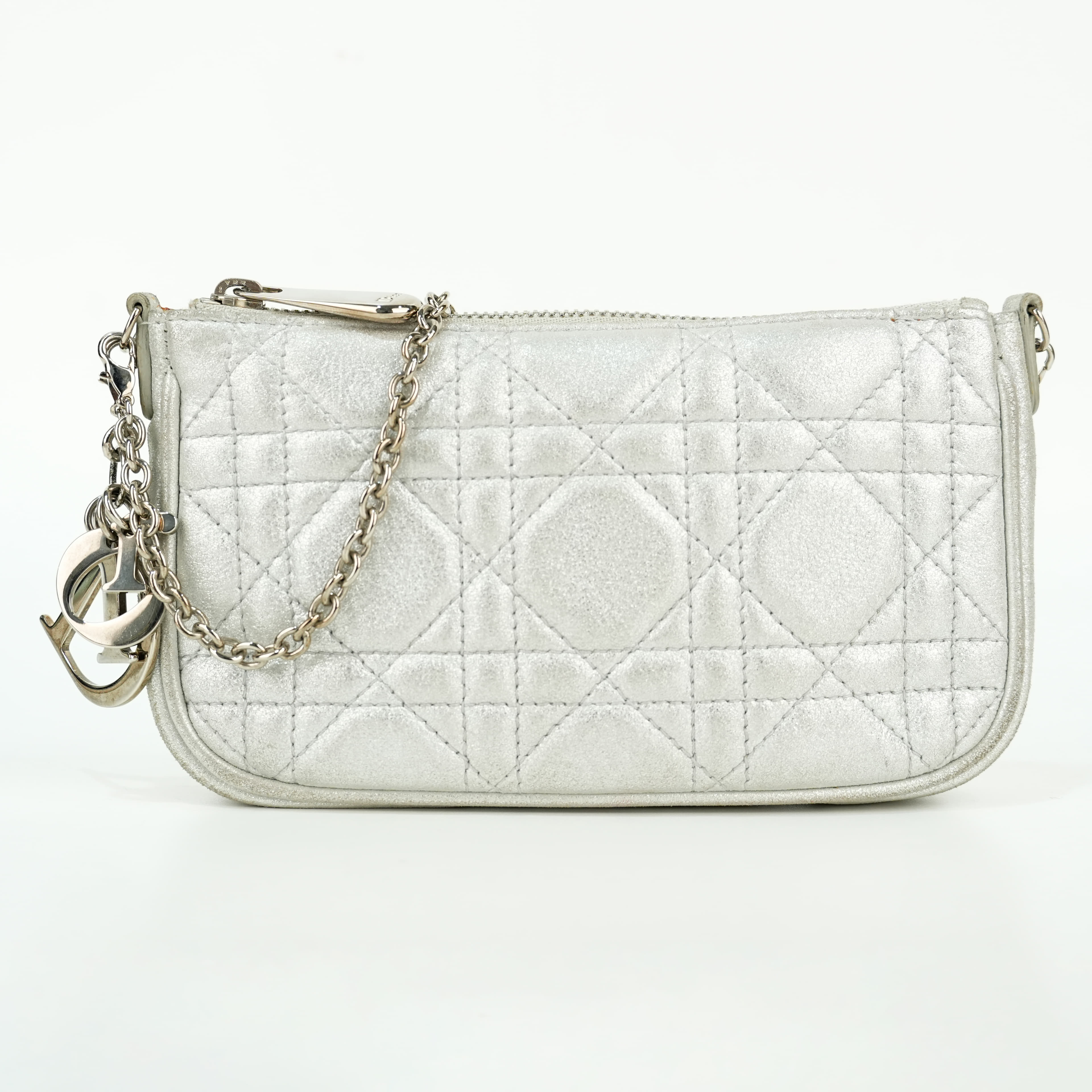 Christian Dior Cannage Quilted Leather Pochette