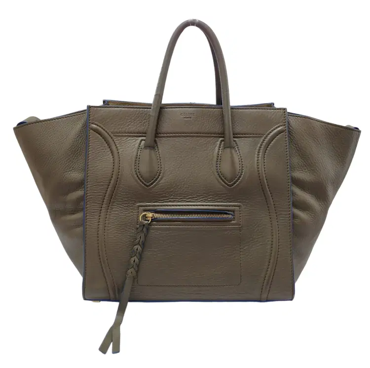 Celine Leather Phantom Luggage Tote-Hover-Image