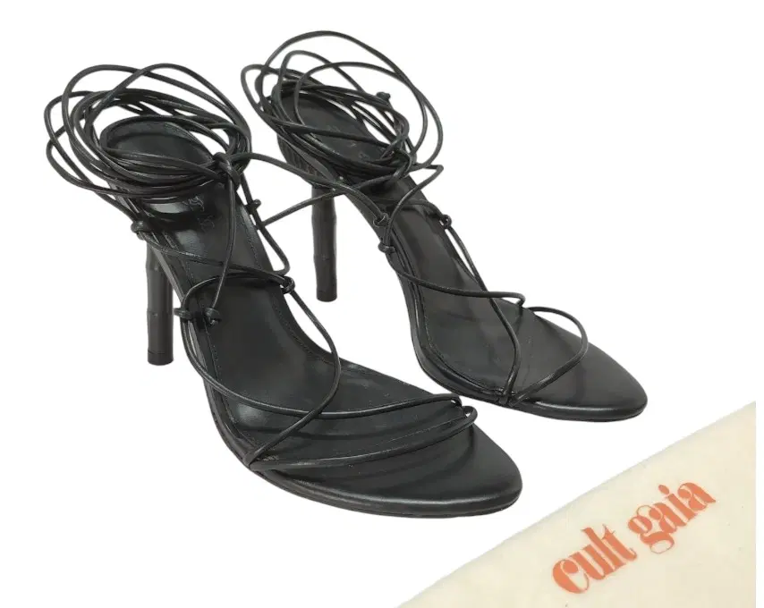 Size 38.5 - Cult Gaia Soleil Heels in Black