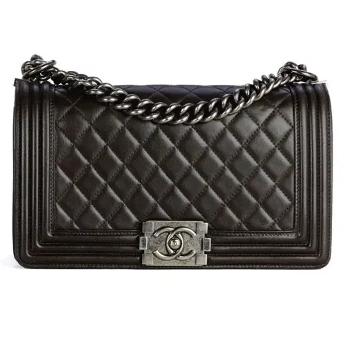 Chanel Boy Black Quilted Medium Flap Bag-Hover-Image