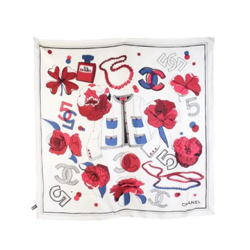Chanel Printed Silk Scarf