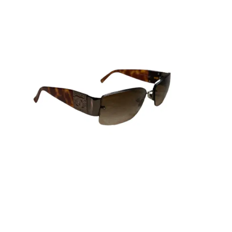 Chanel 4117-B Tortoise Crystal CC Sunglasses