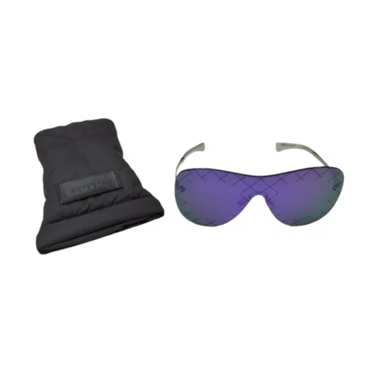 Chanel Mirrored Quilted Shield Sunglasses-Hover-Image