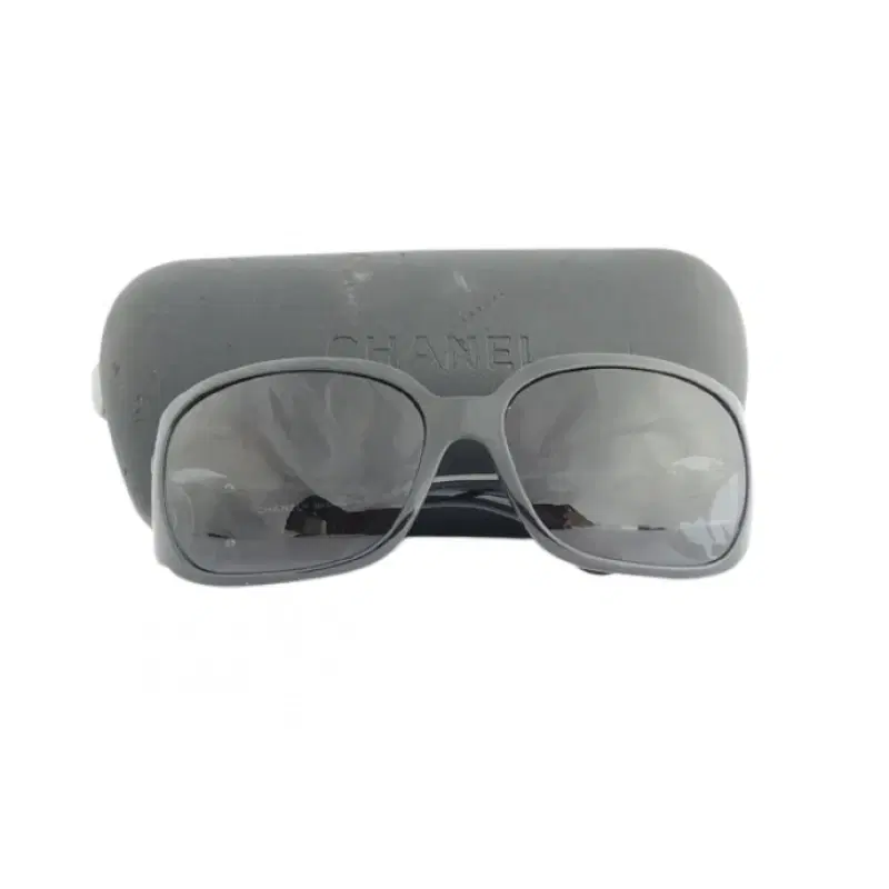 Chanel Black Metal CC Logo Sunglasses