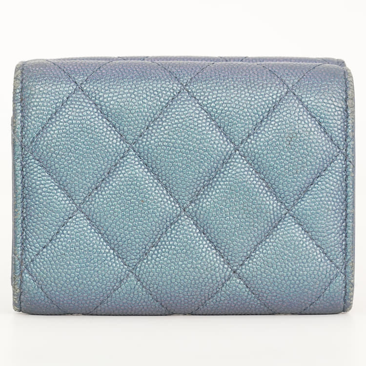 Chanel Iridescent Grained Caviar Compact Wallet-Hover-Image