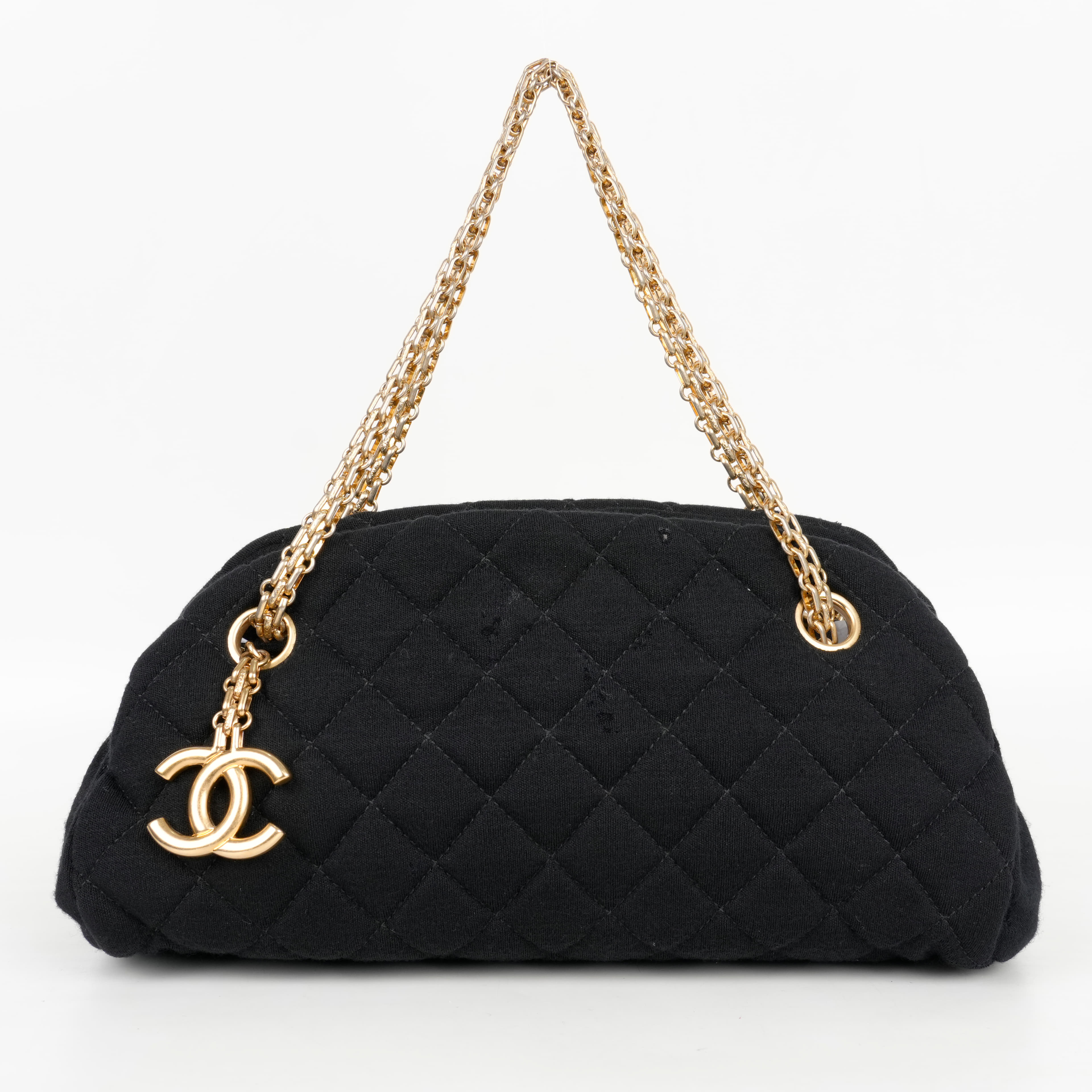 Chanel Bowling Mademoiselle Fabric Hand Bag