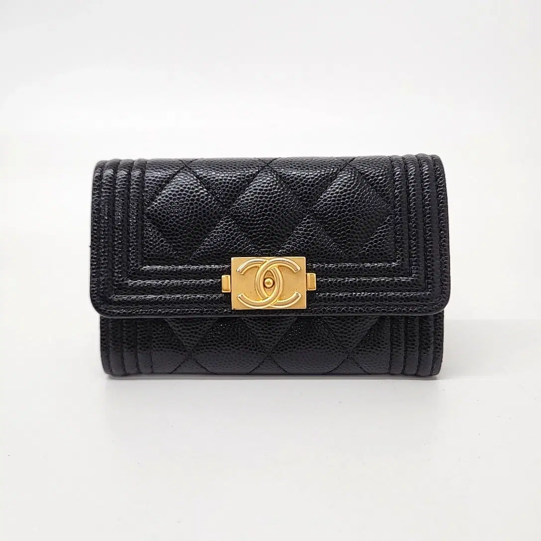 Chanel Caviar Boy Card Holder