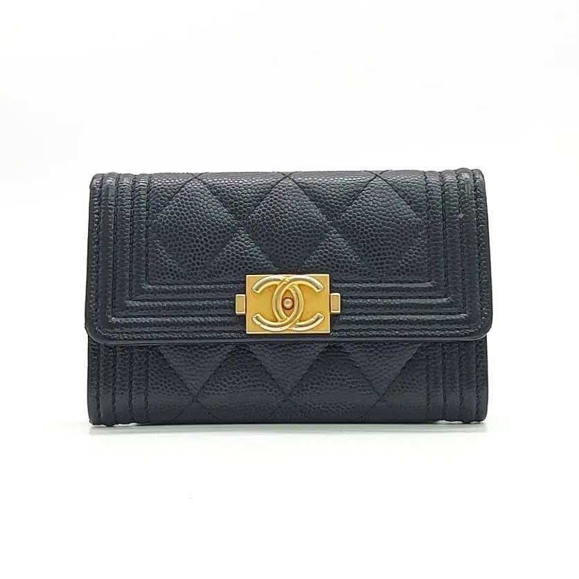 Chanel Caviar Boy Card Holder