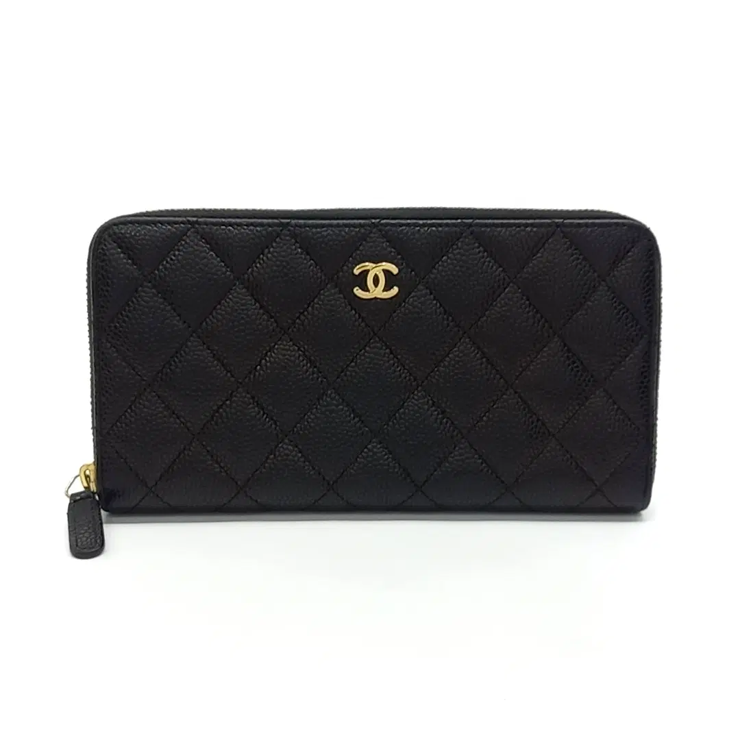 Chanel caviar long wallet