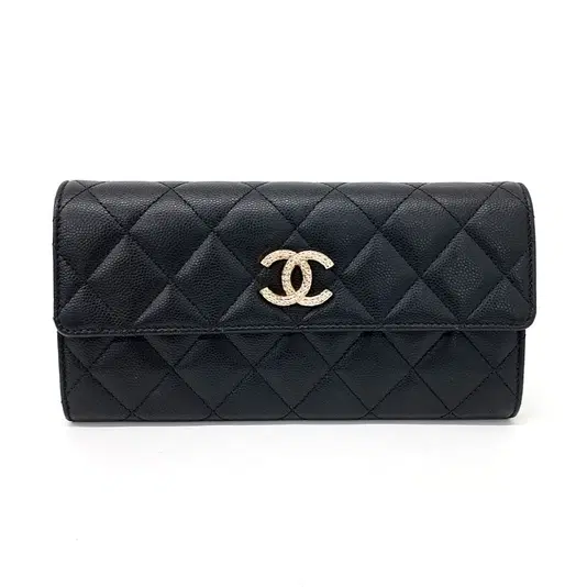 Chanel caviar long wallet