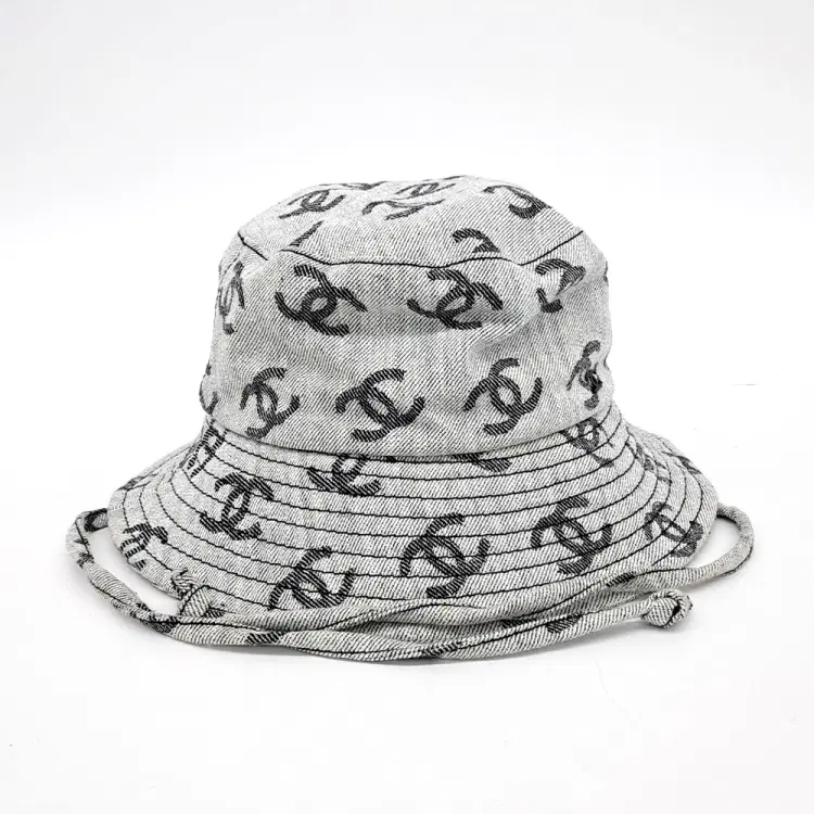 Chanel denim cloche hat-Hover-Image