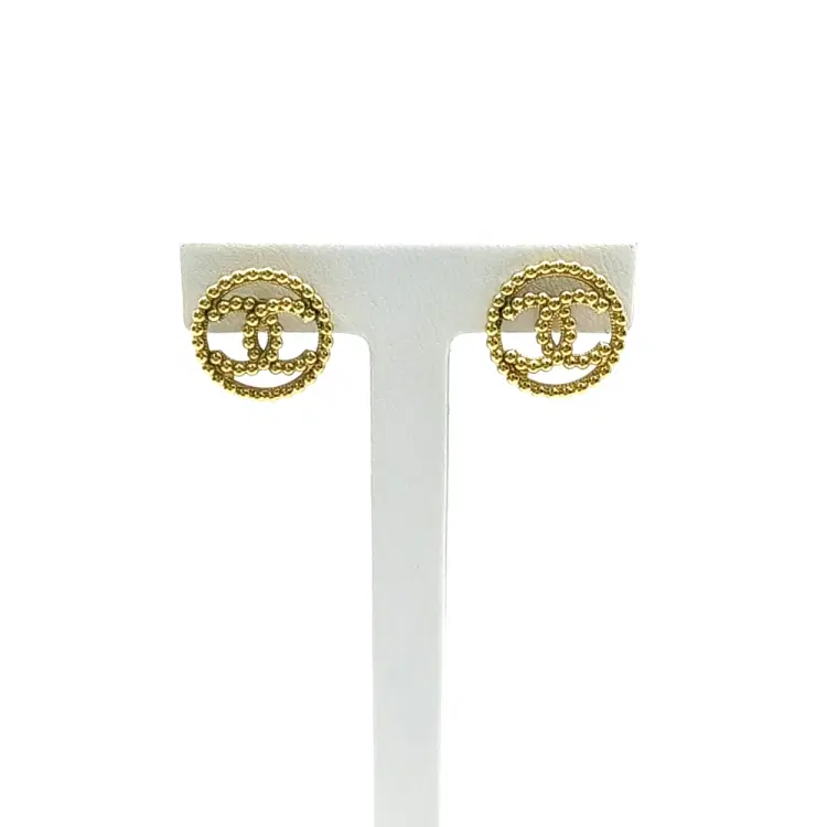 Chanel logo earrings-Hover-Image