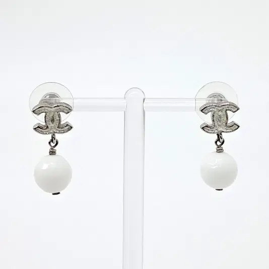Chanel logo earrings