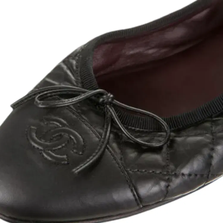 Chanel Black Quilted Ballet Flats-Hover-Image