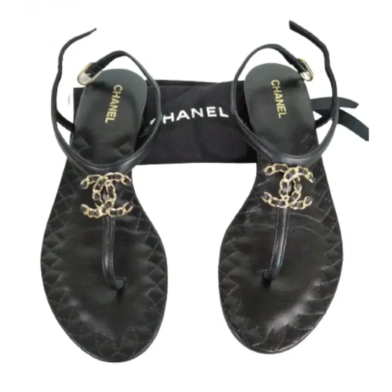 Chanel CC Logo Chain Sandals