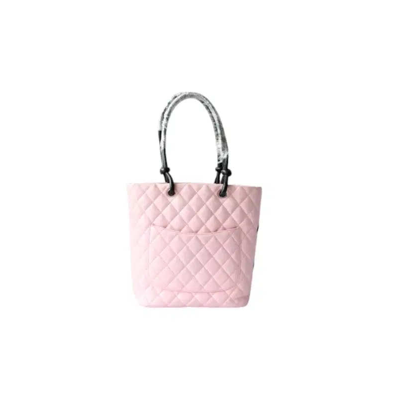 Chanel Pink Quilted Leather Ligne Cambon Large Tote Bag