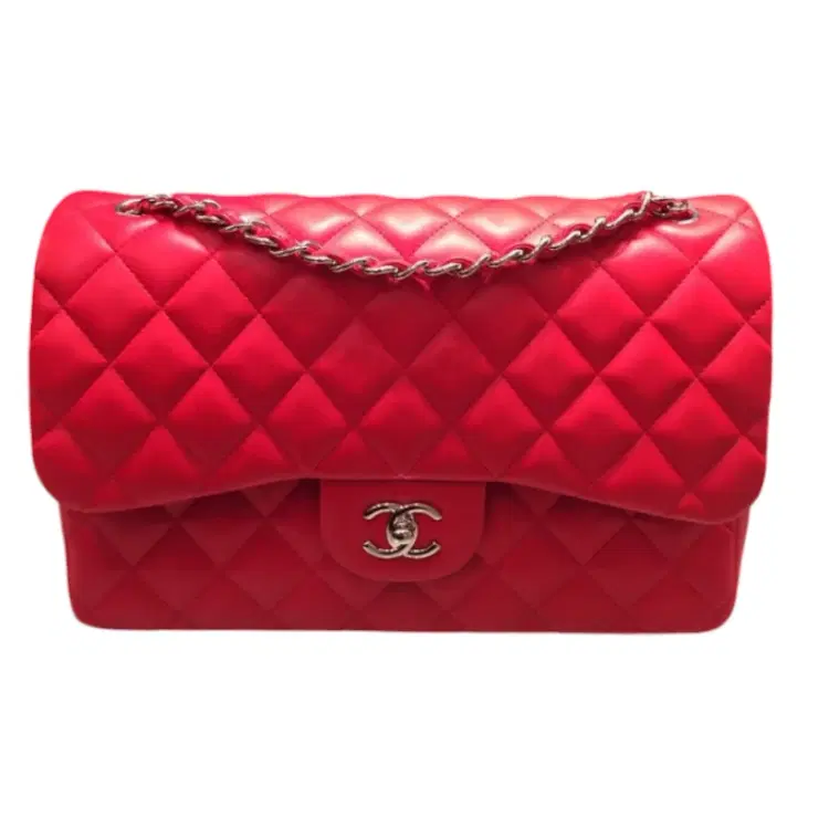 Chanel Lambskin Leather Jumbo Double Flap Bag-Hover-Image