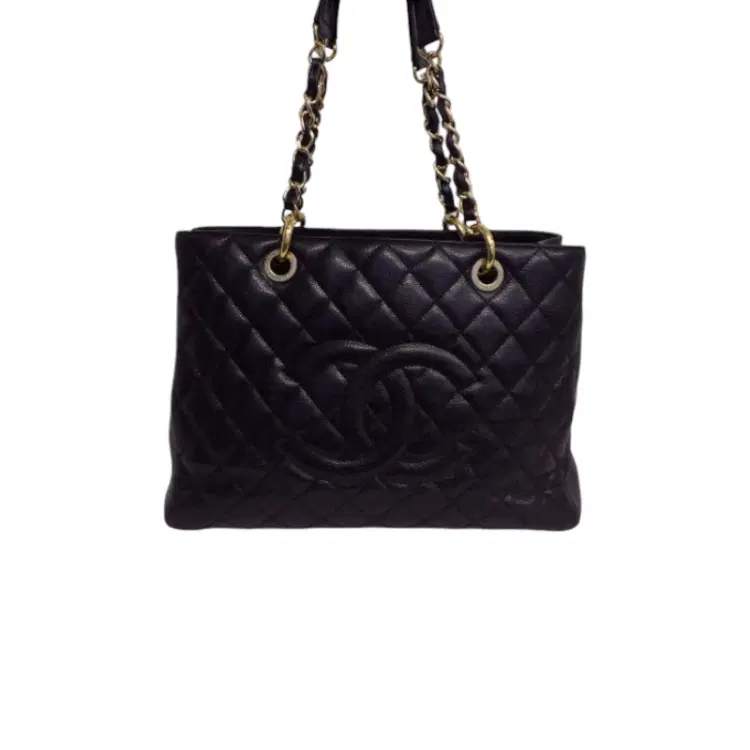 Chanel Shopping GST Black Leather Tote-Hover-Image