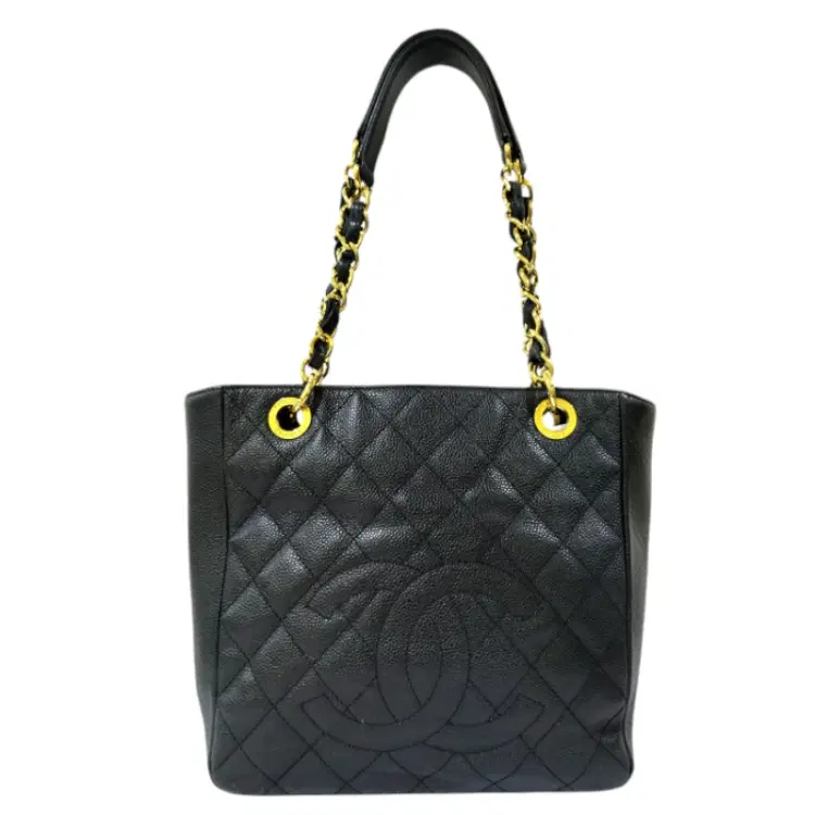 Chanel Caviar Quilted Petit Shopping Tote-Hover-Image