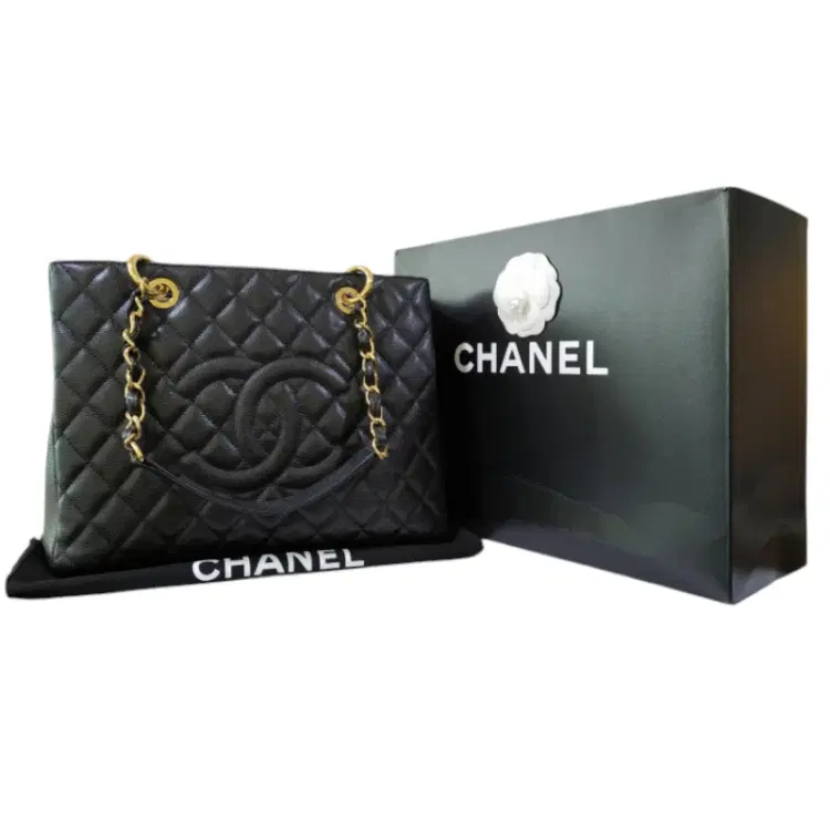 Chanel GST Black Caviar Quilted Grand Shopping Tote-Hover-Image