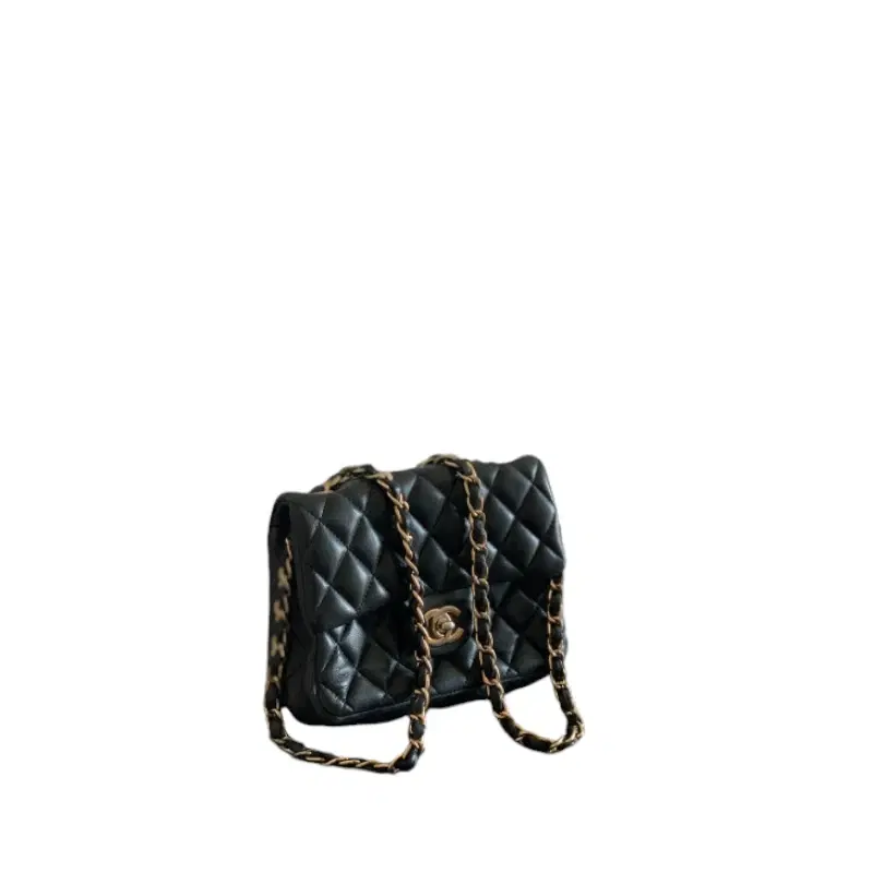 Chanel Classic Black Quilted Leather Small Shoulder Bag