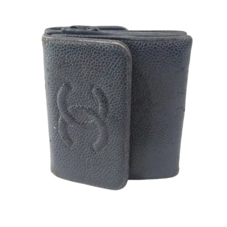 Chanel CC Logo Leather Trifold Wallet-Hover-Image