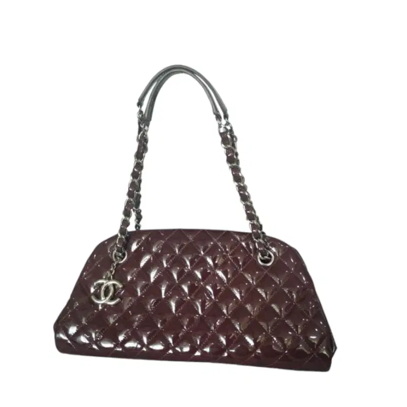 Chanel Quilted Patent Leather Just Mademoiselle Bowling Bag