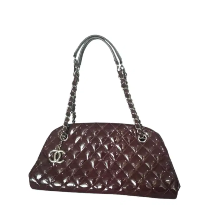 Chanel Quilted Patent Leather Just Mademoiselle Bowling Bag-Hover-Image